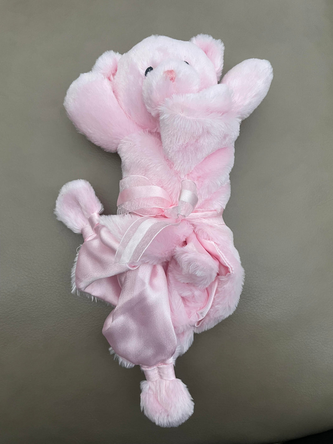 GUND Pink Bear Soft SilkySecurity Blnkt