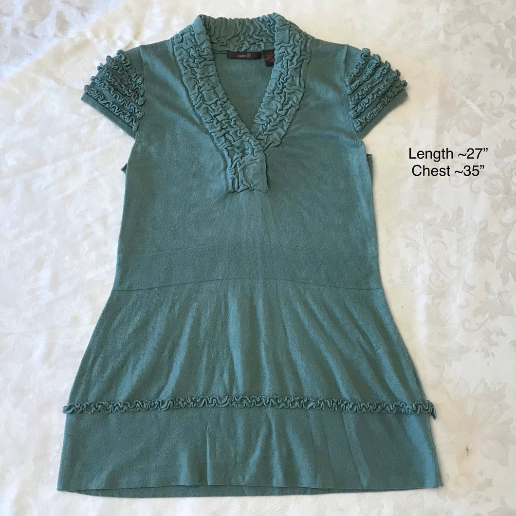 Heather b green Long Sweater or Dress - size Medium