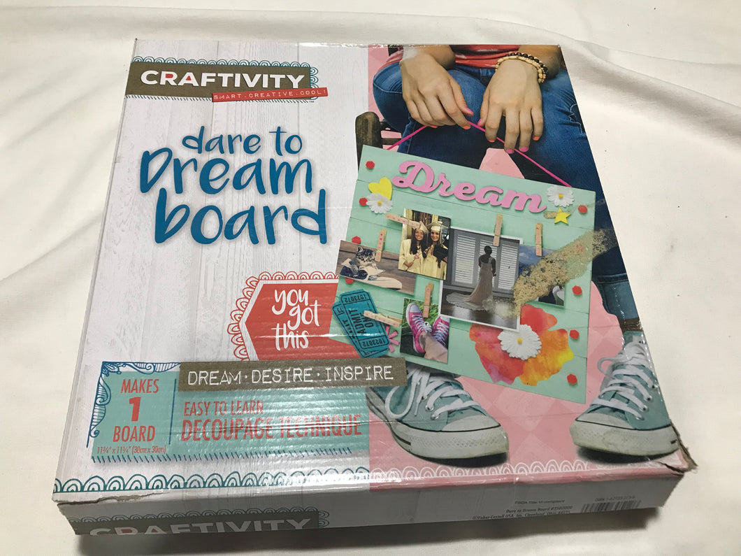 NEW Dare to Dream Board Craftivity Decoupage