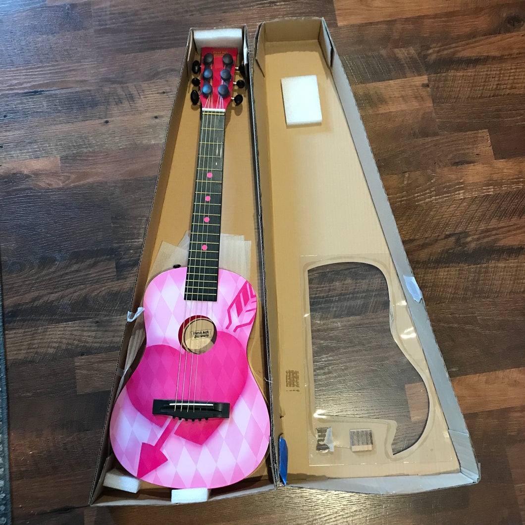 Kids Pink Guitar Heart First Act Discovery