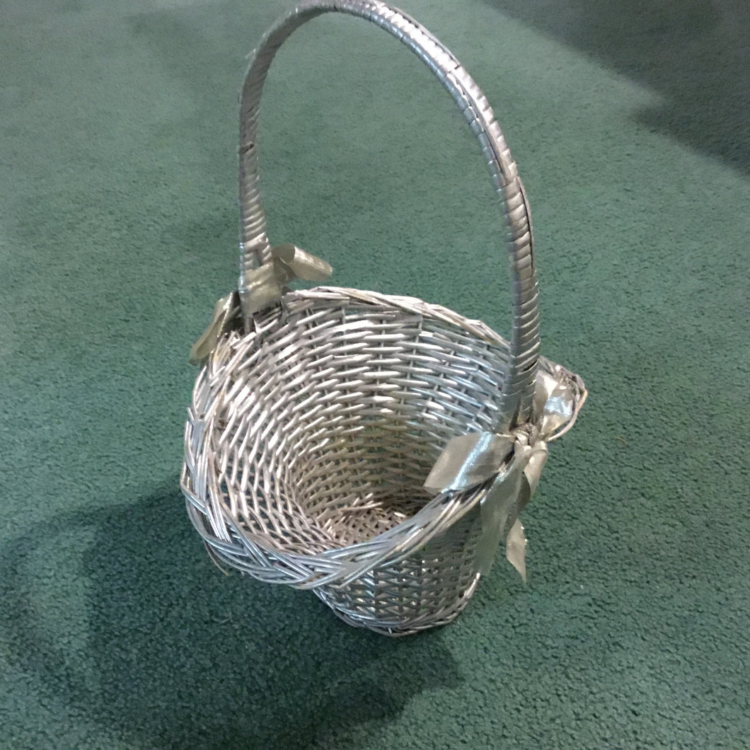 Silver Basket 17 Hx 12L x 8 deep