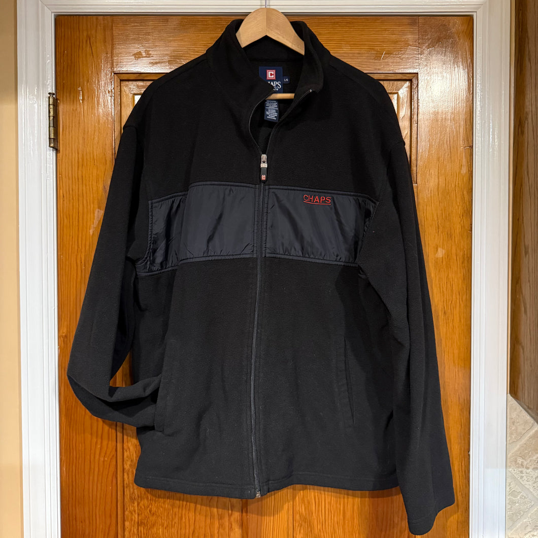 Chaps Black Fleece Jacket - Zip Up - size Large