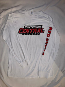 Central White LS Top - size Small