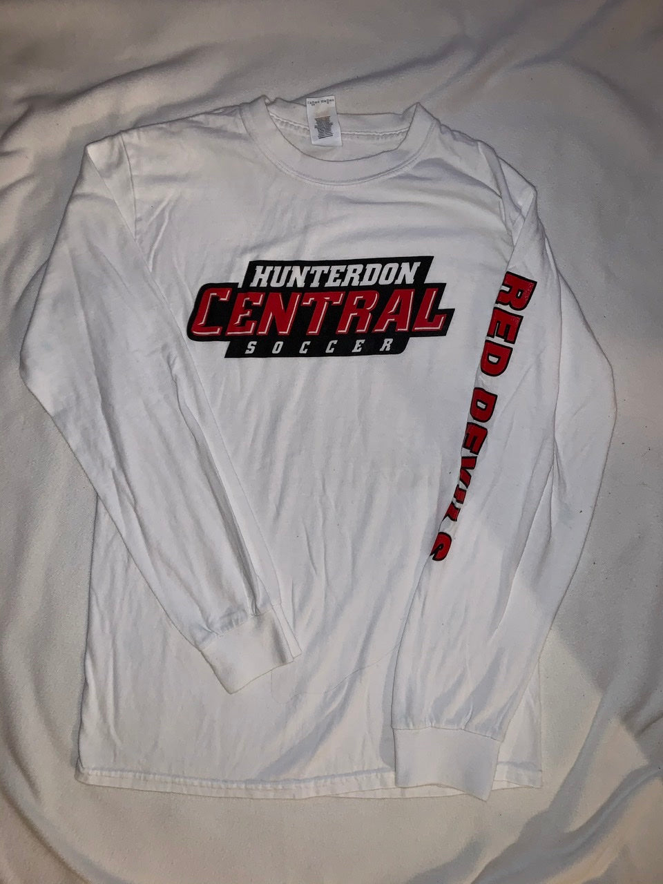 Central White LS Top - size Small