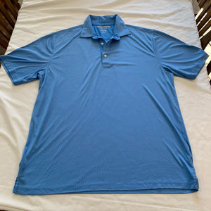 Greg Norman Golf Shirt - Blue - size Large