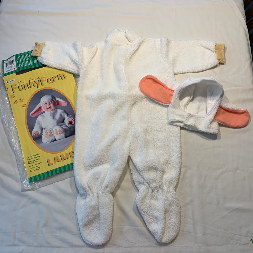 Baby Lamb Costume Infant Size 3-12 months