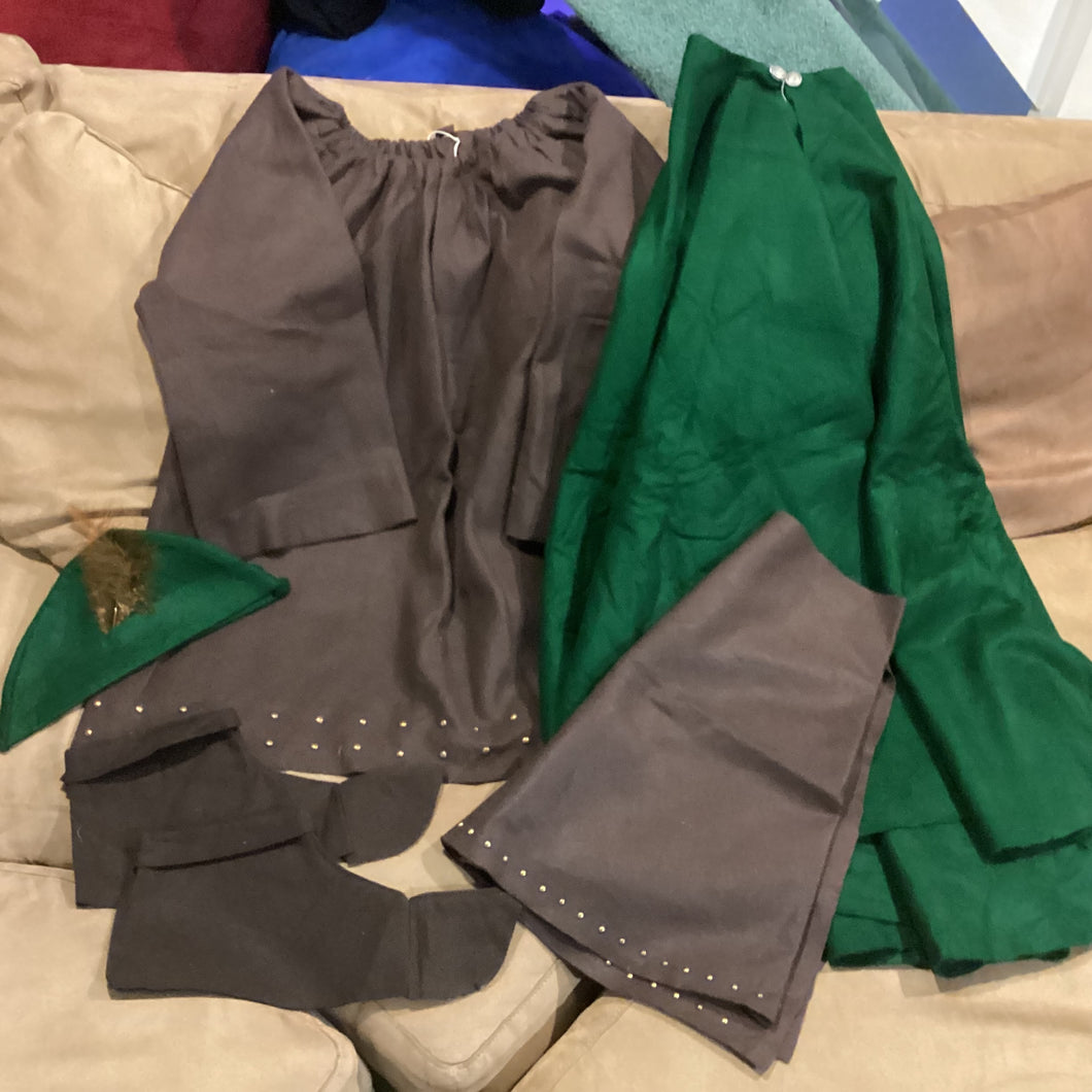 Robin Hood Adult Size tunic/cape/hat/booties