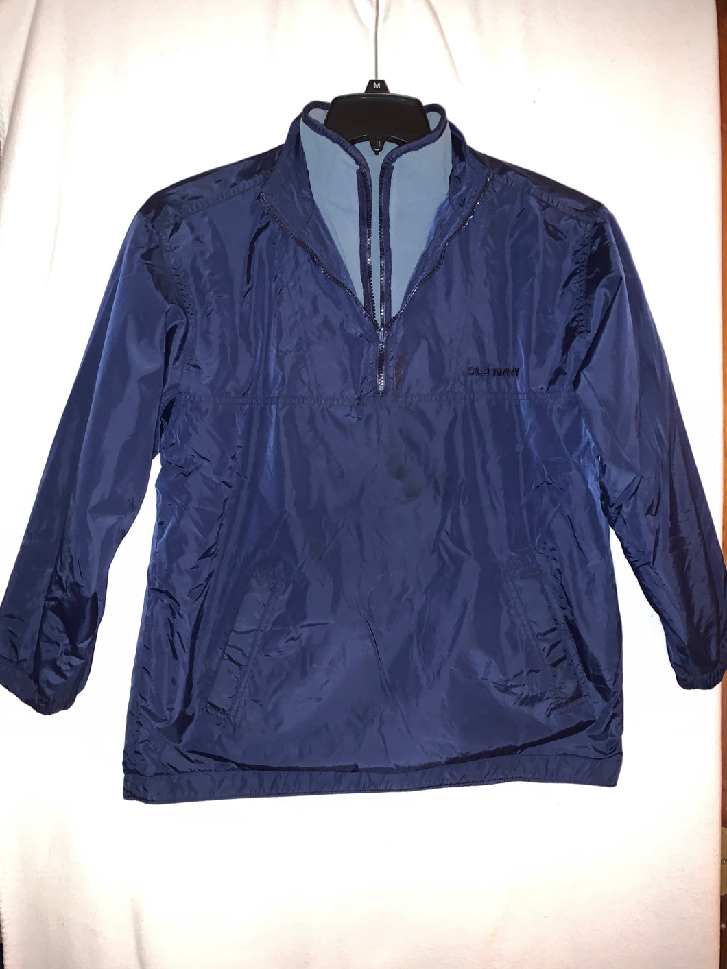 Old Navy Fleece-lined Pullover rain jax-blue - size Large