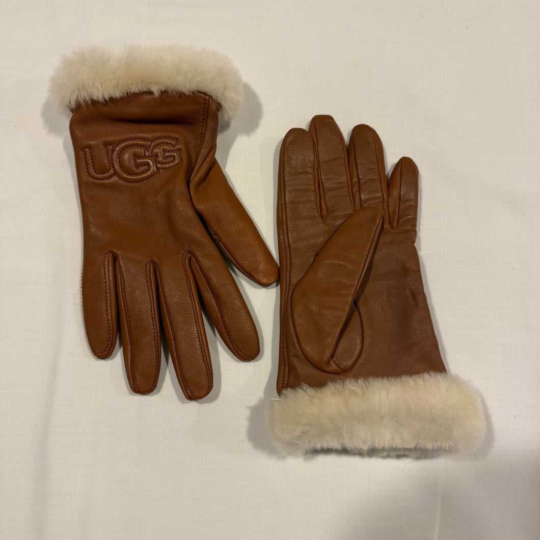 Ugg Leather Gloves Size Medium - Like New!