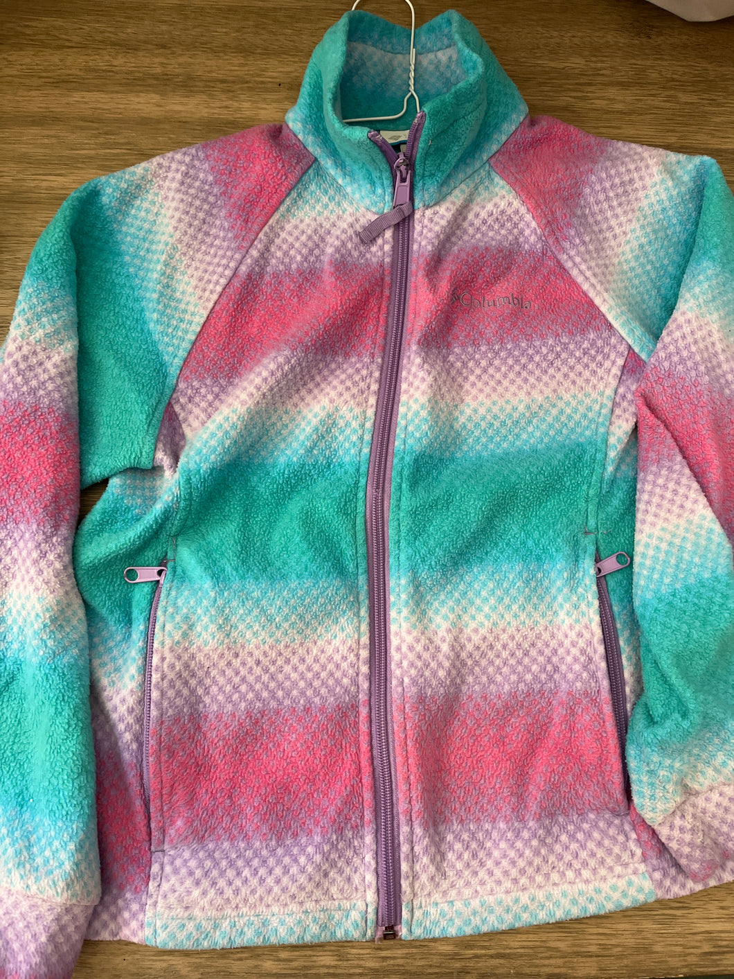 Columbia fleece Zipper light jacket - size 10