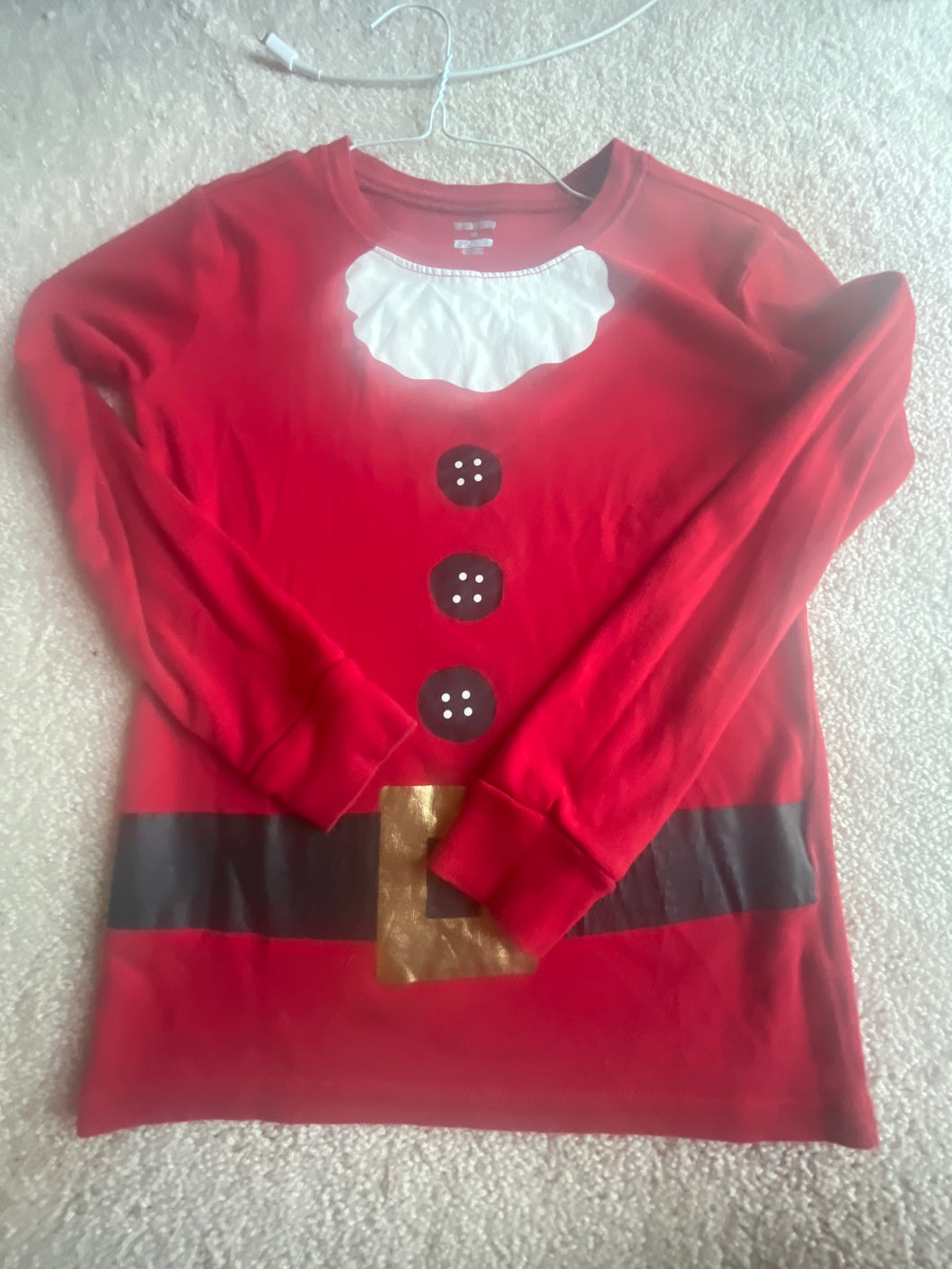 Gymboree Red Santa pj shirt - size 10