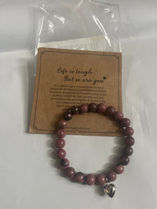 Bracelet Life is tough Comes w  bag for gift