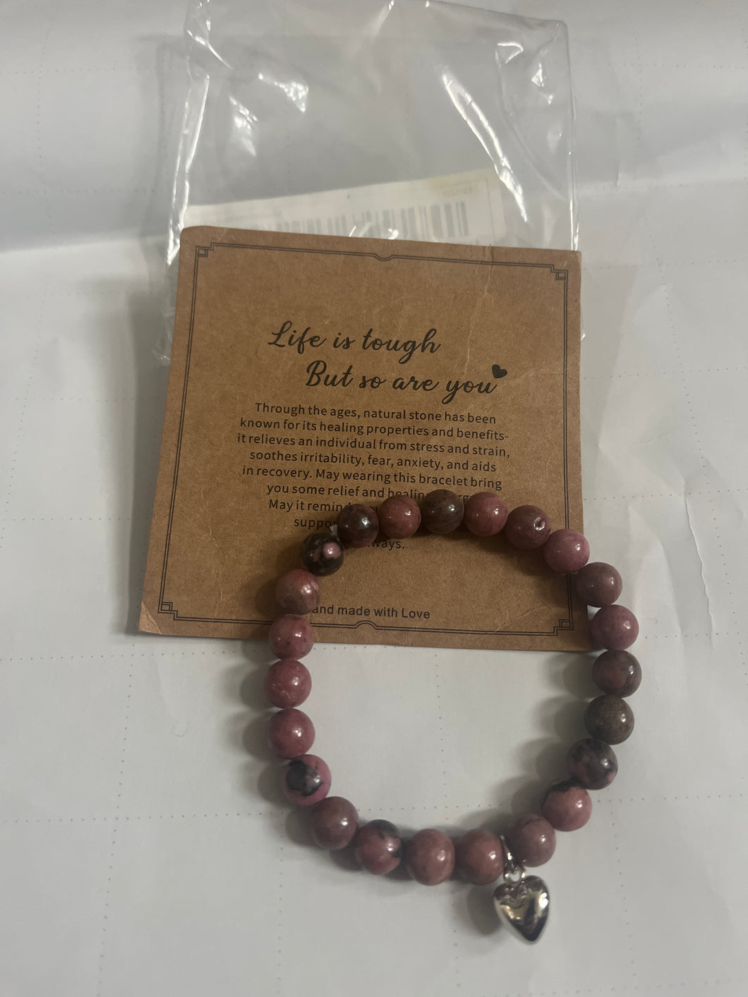 Bracelet Life is tough Comes w  bag for gift