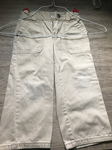 Gymboree adjustabl waist Tan pocket - size 3/3T