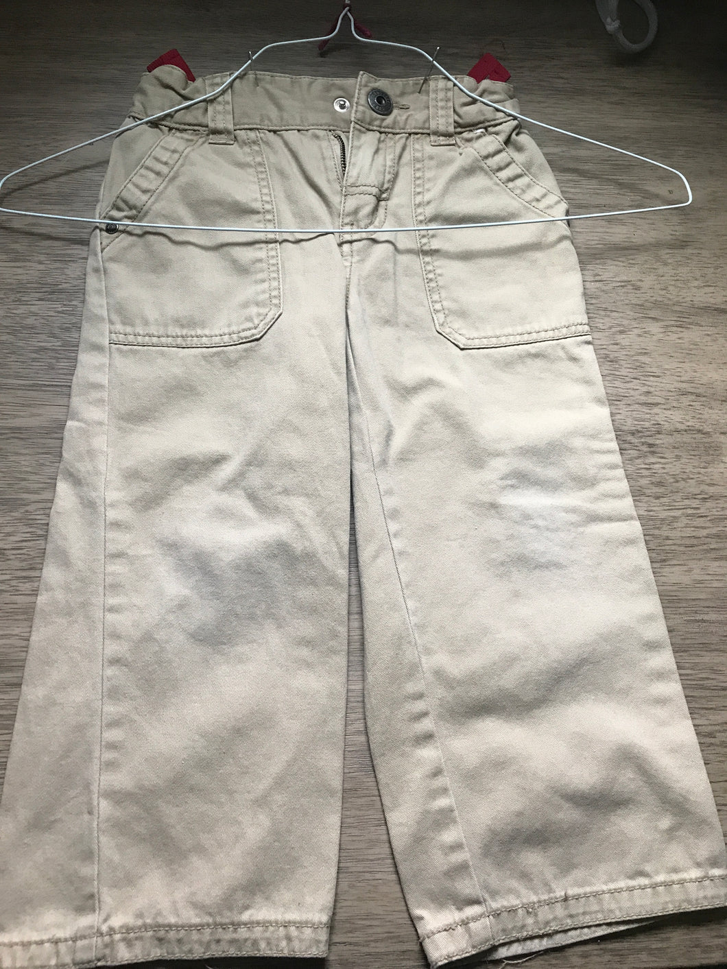 Gymboree adjustabl waist Tan pocket - size 3/3T