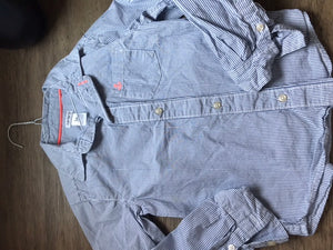 Anchor Blue pinstripe - size 5/5T