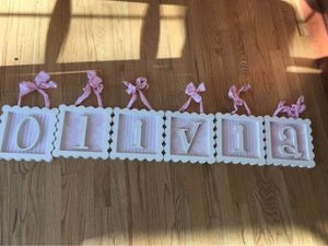 Olivia Wooden Hanging Letters 8inches