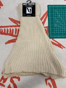 New cream hot topic Leg Warmers - size .SELECT A SIZE BELOW