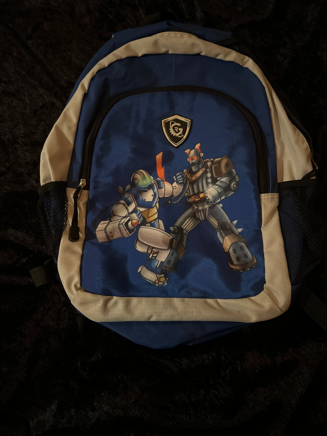 Galaxy robot backpack Good condition - size .Leave Blank