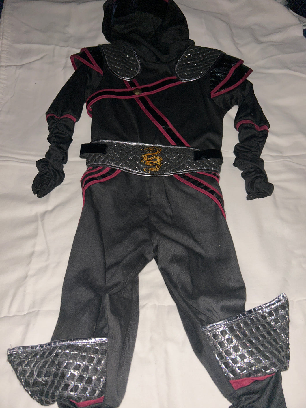 Ninja costume Child size 5/6 - size .See Description