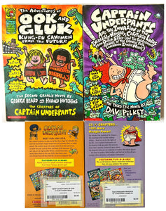 Capt Underpants Bk #3 & *NEW*Advents of Ook/Gluk