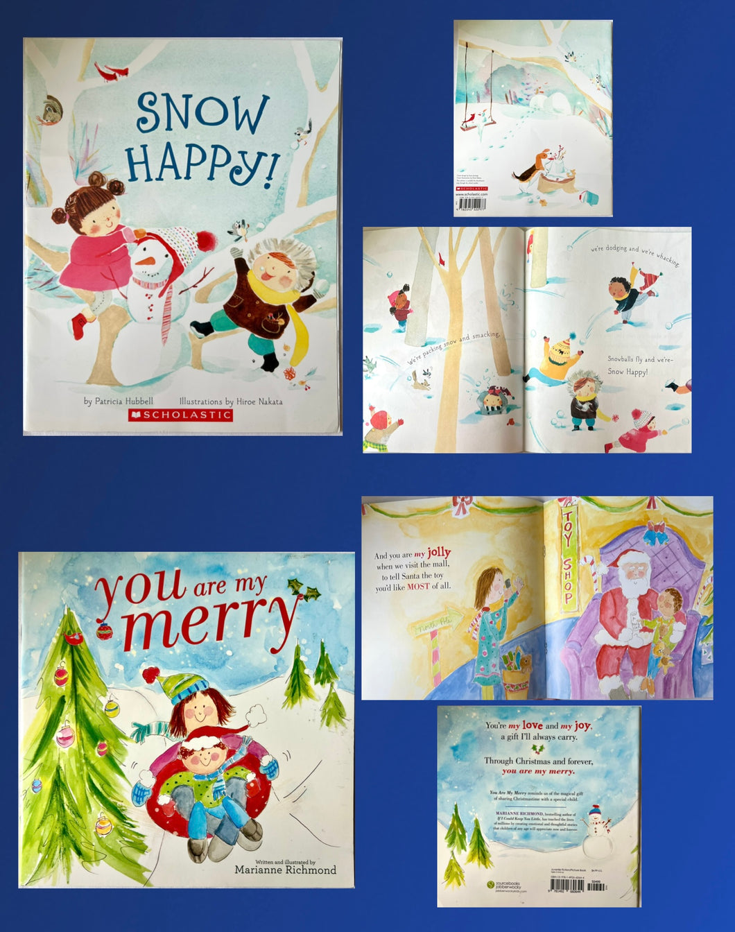 *2 BKS* SNOW HAPPY! and YOU ARE MY MERRY