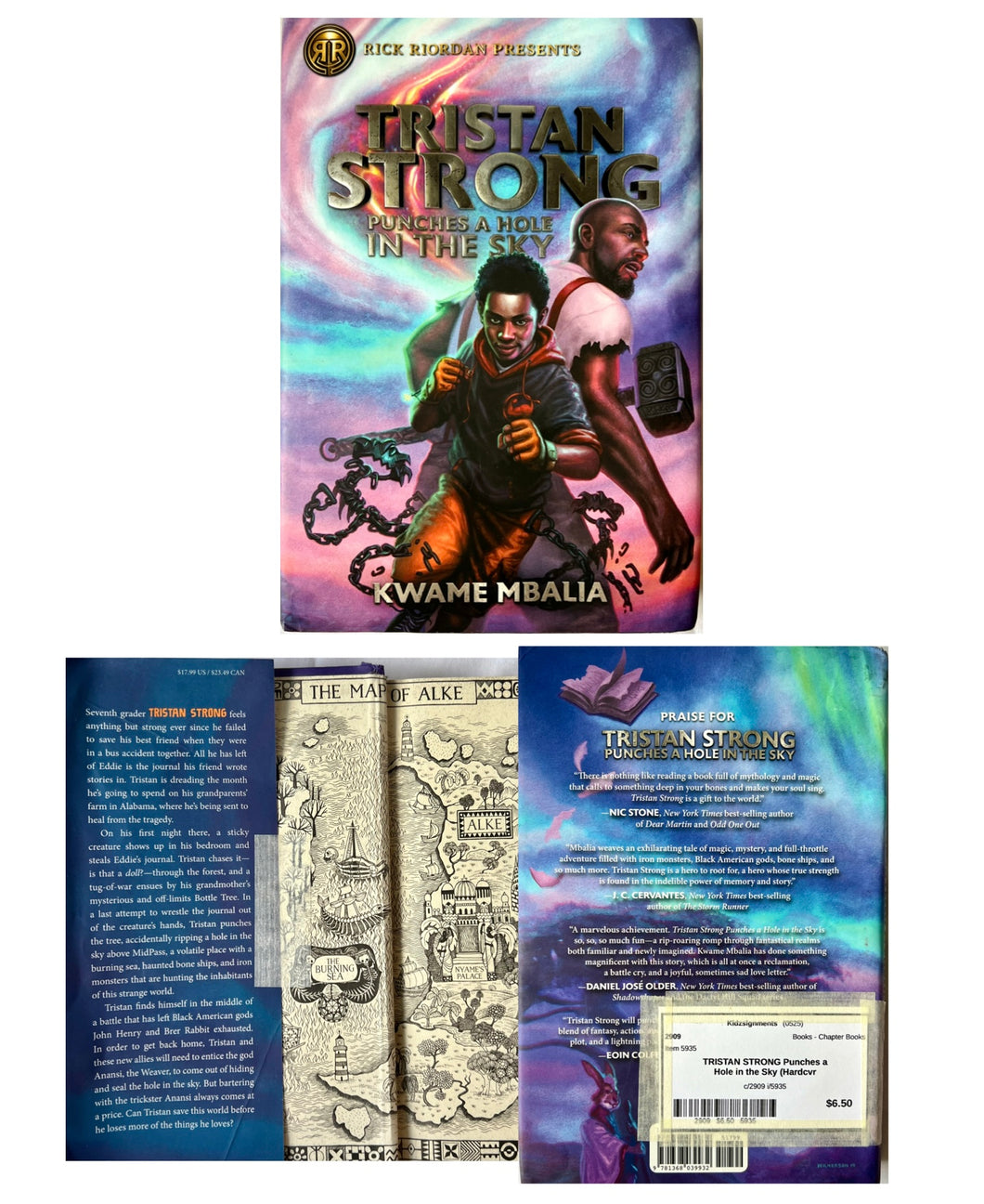 Rick Riordan's TRISTAN STRONG:PUNCHES A HOLE IN