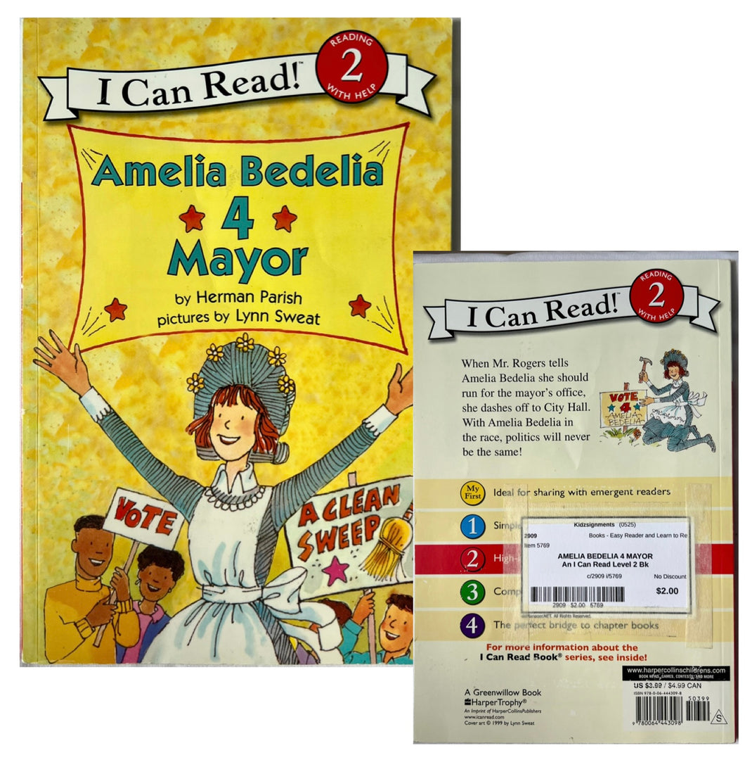AMELIA BEDELIA 4 MAYOR An I Can Read Level 2 Bk