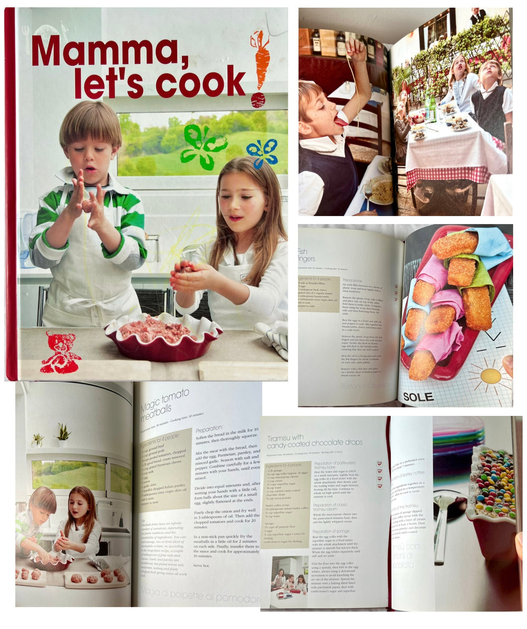 *NEW* MAMMA, LET'S COOK! Hardcover,BEAUTIFUL PICS