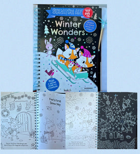 SCRATCH ART - WINTER WONDERS Jumbo Book