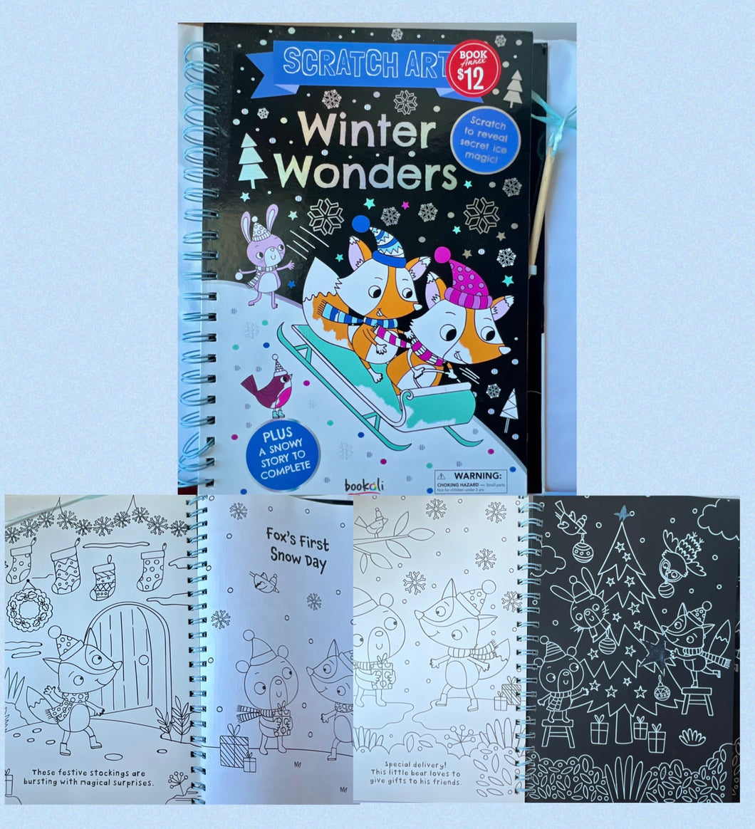 SCRATCH ART - WINTER WONDERS Jumbo Book