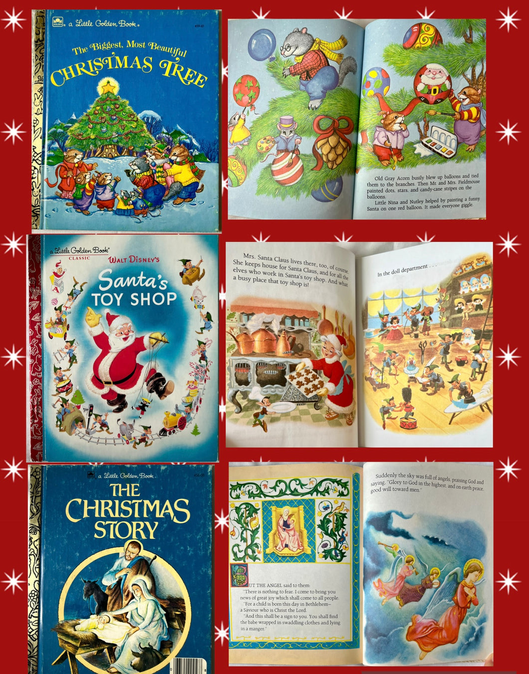 *3x A Little Golden Bks* Santa's Toy Shop,Biggest