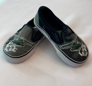 SNEAKERS - SLIP ON GREAT COND GREEN PLANES - size Shoes: Toddler Size 7