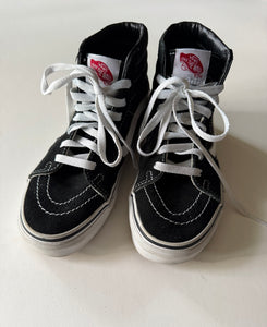 VANS Sk8-Hi SHOE BLK WHITE HIGH TOPS - size Shoes: Youth Size 3