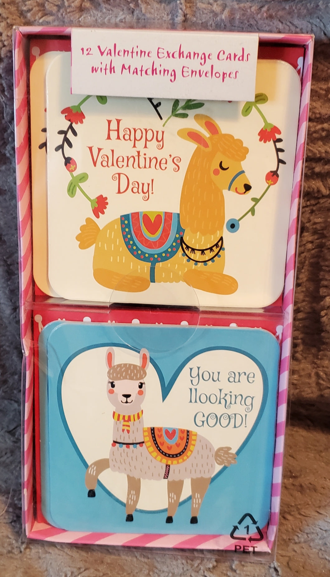 valentines day cards llama