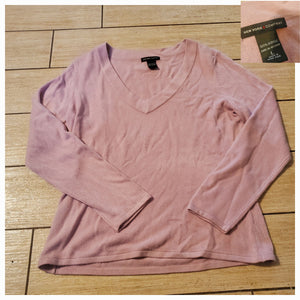 ny and co purple shirt l/s - size Large