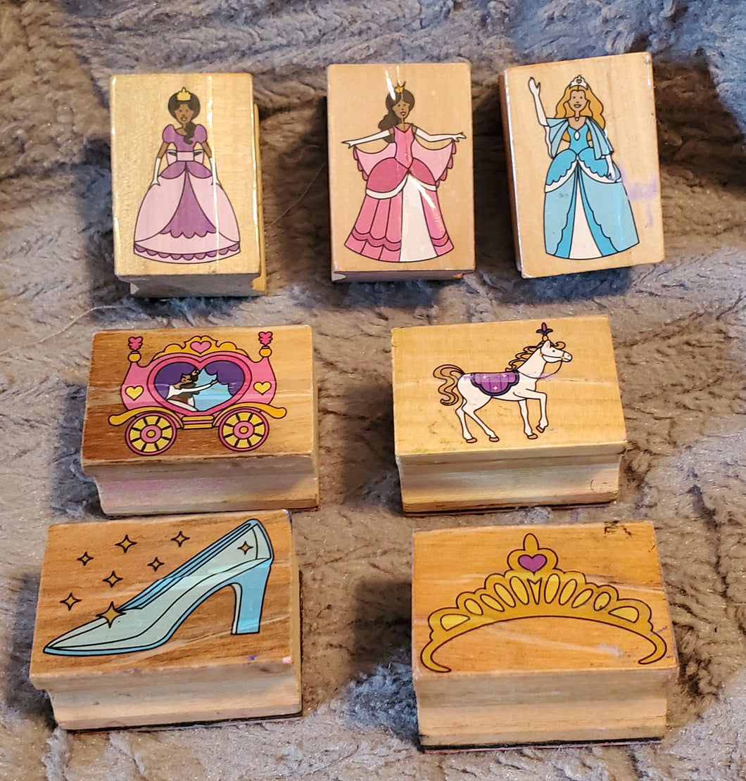 Princess rubber stamps used