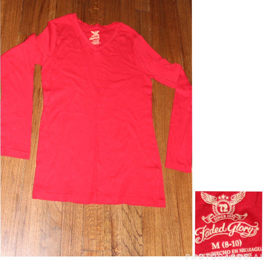 Faded Glory Red Shirt - size Medium