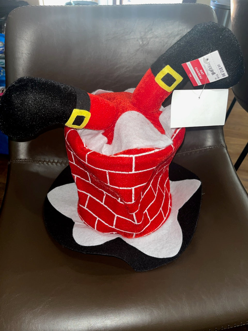 Santa chimney hat retails $13