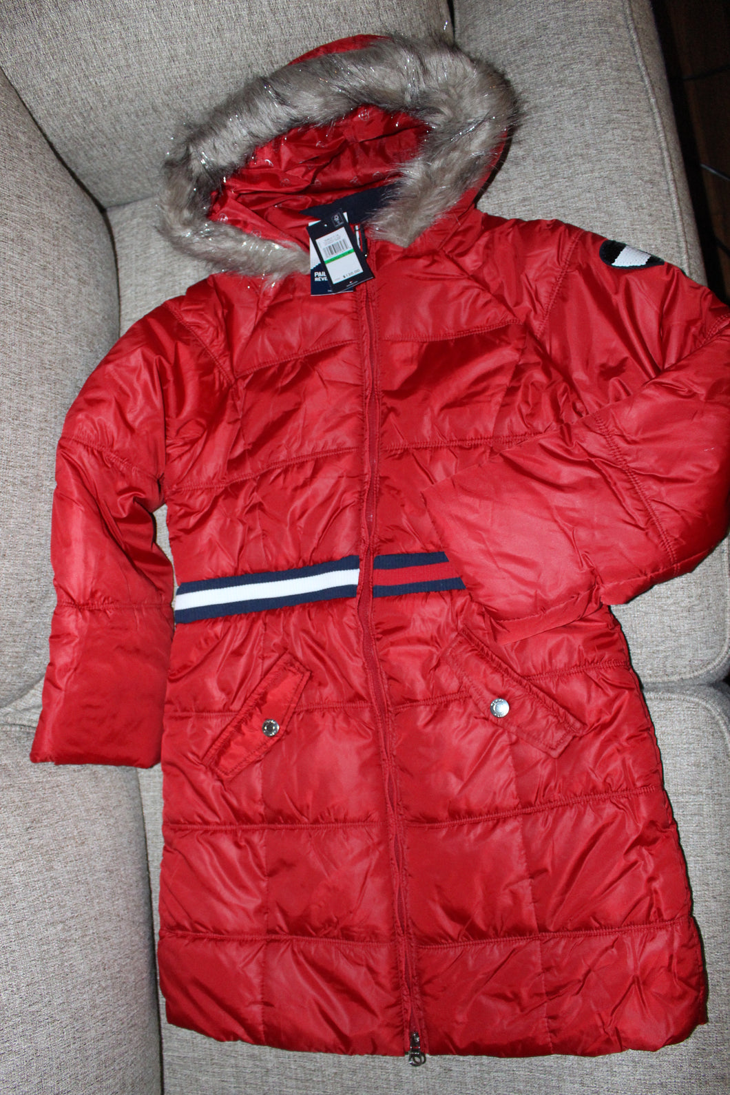 Tommy Hilfiger Red Coat retails $120 - size 12