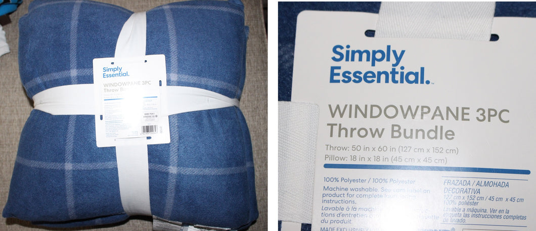 2 pillows & 1 throw set retails $45 - size Twin
