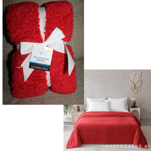 NEW Red Throw full/queen - size Twin