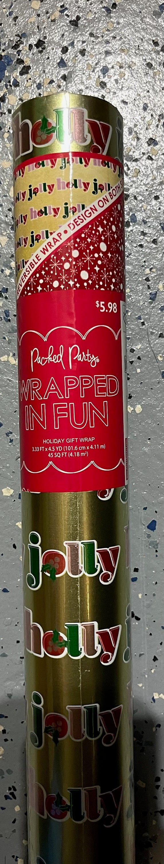 Jolly gift wrap 45 sq ft