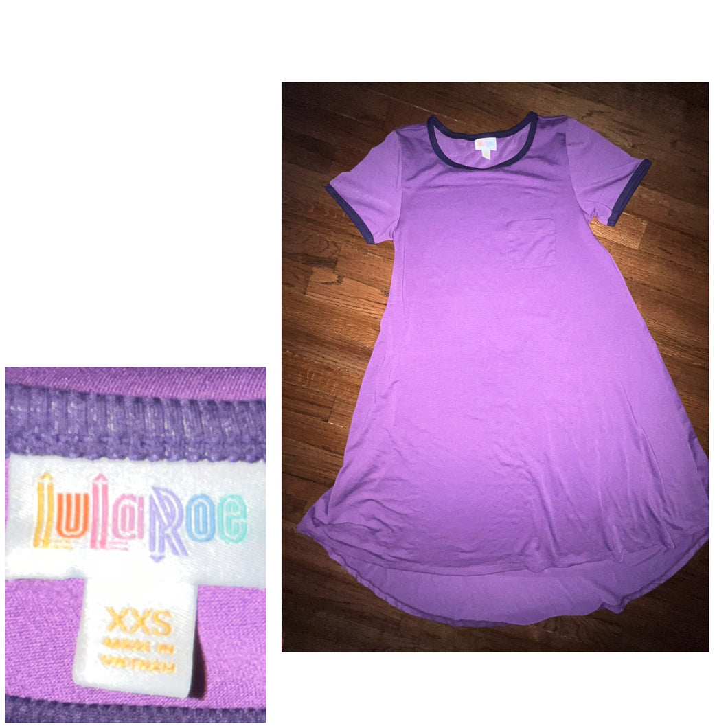 lularoe XXS purple shirt