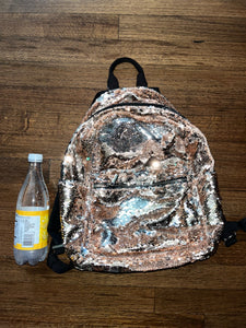 Gold Sequin Backpack