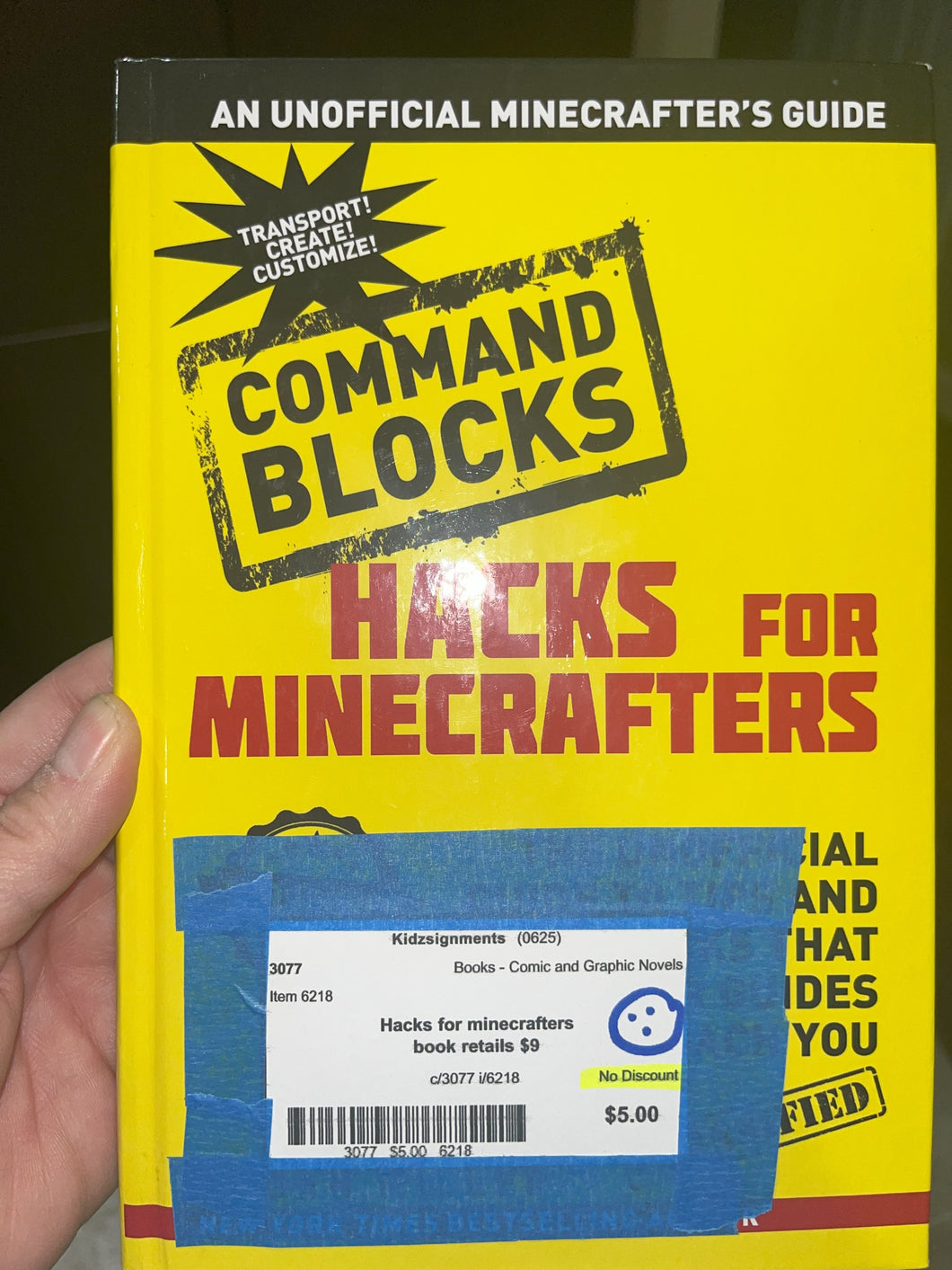 Hacks for minecrafters book retails $9