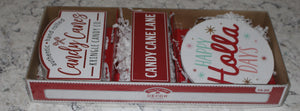 Tray Decor Candy Cane