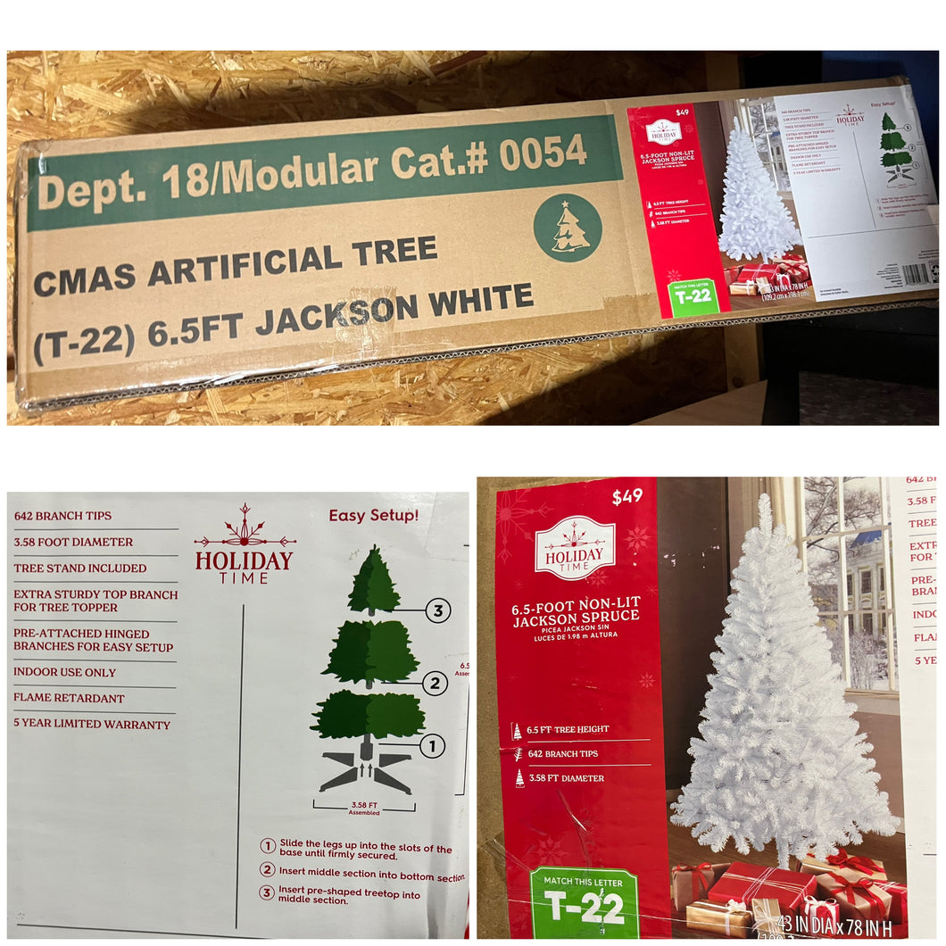 6.5 ft non lit tree NEW