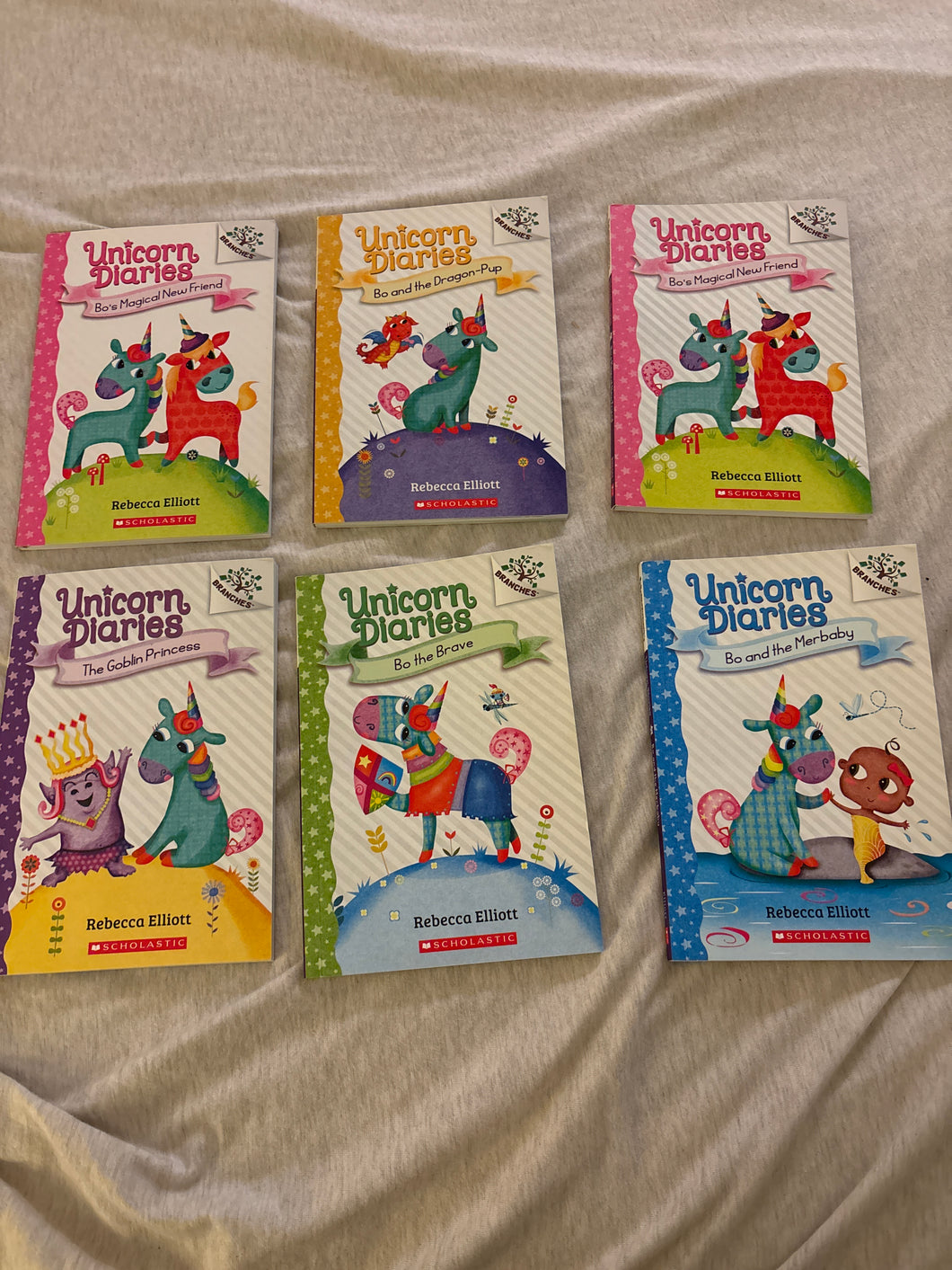 6 Unicorn Diaries books From a series