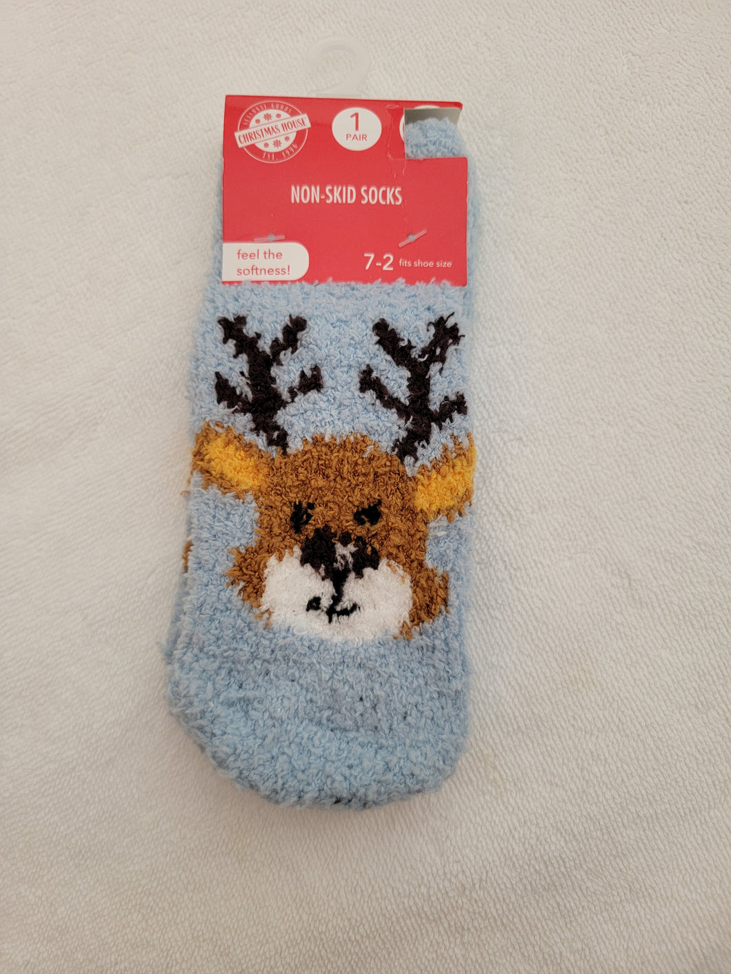 Reindeer socks Size 7 to 2 shoe